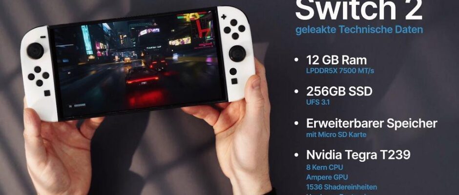 Nintendo Switch 2: Technische Spezifikationen im Überblick