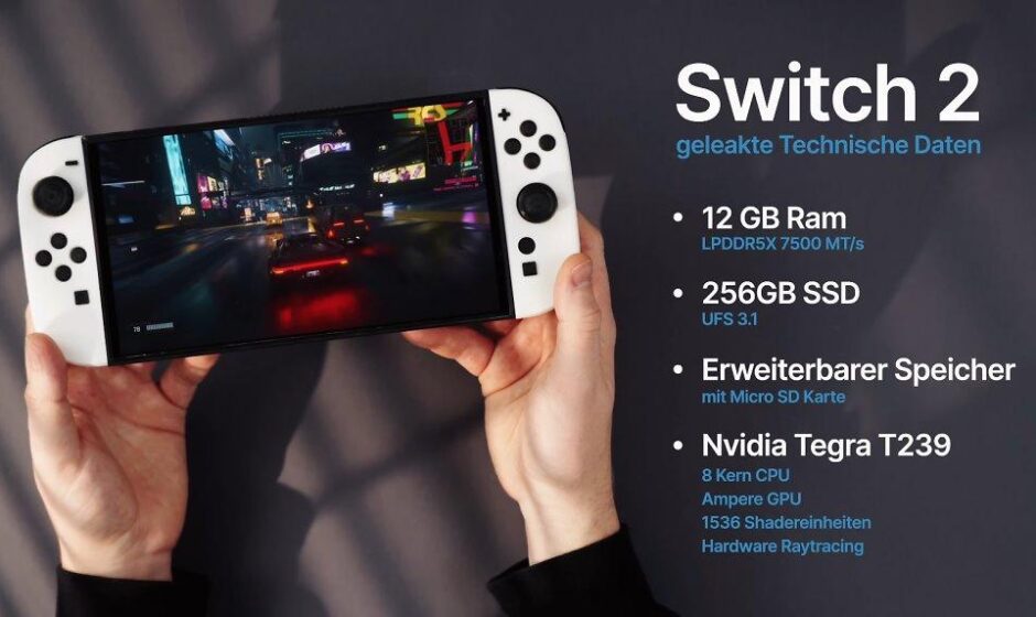 Nintendo Switch 2: Technische Spezifikationen im Überblick